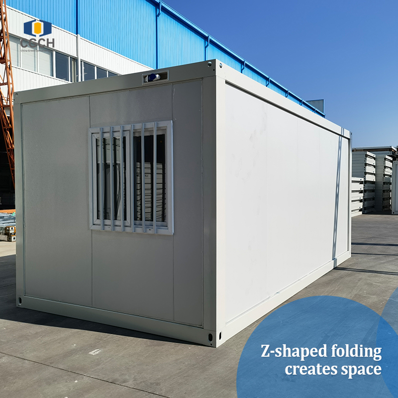 Z-shaped folding container house | Patented Z-shaped folding creates space, with 9-level earthquake resistance and 12-level wind resistance for hardcore protection